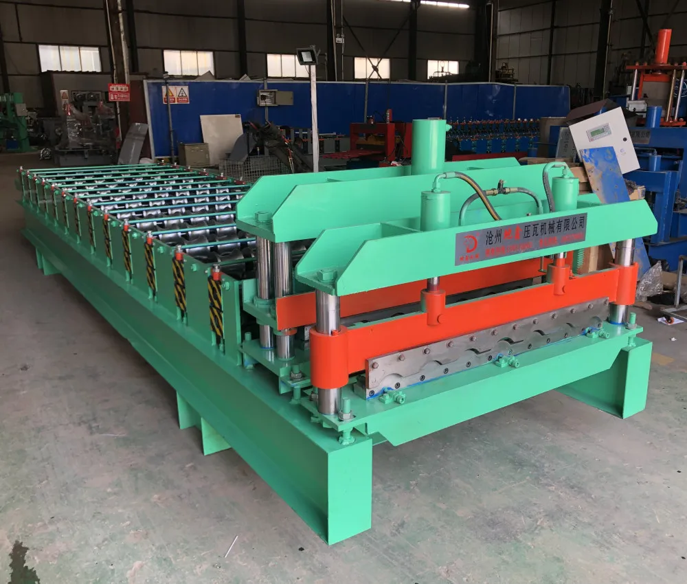 Peru Popular Tr4 Tr6 Trapezoidal Metal Roof Sheet Roll Forming Machine Ibr Iron Roofing Sheet Tile Making Machine DX