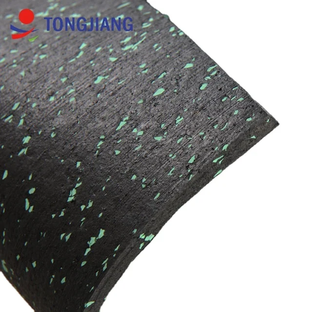 3-12mm Shockproof noise reduce rubber mat for gym