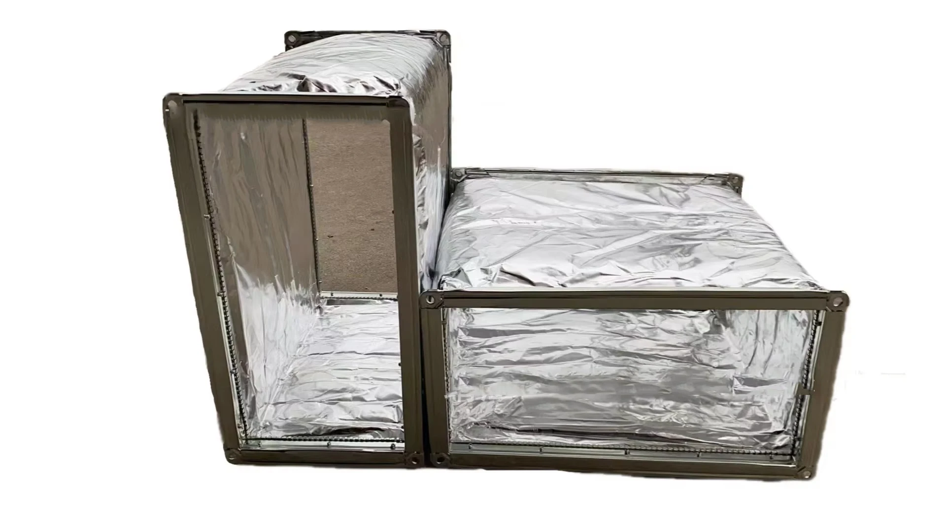 High Quality Rectangular Flexible PVC Duct Connector Ventilation Fireproof High Temperature Resistance Hospitals Outdoor Chinese