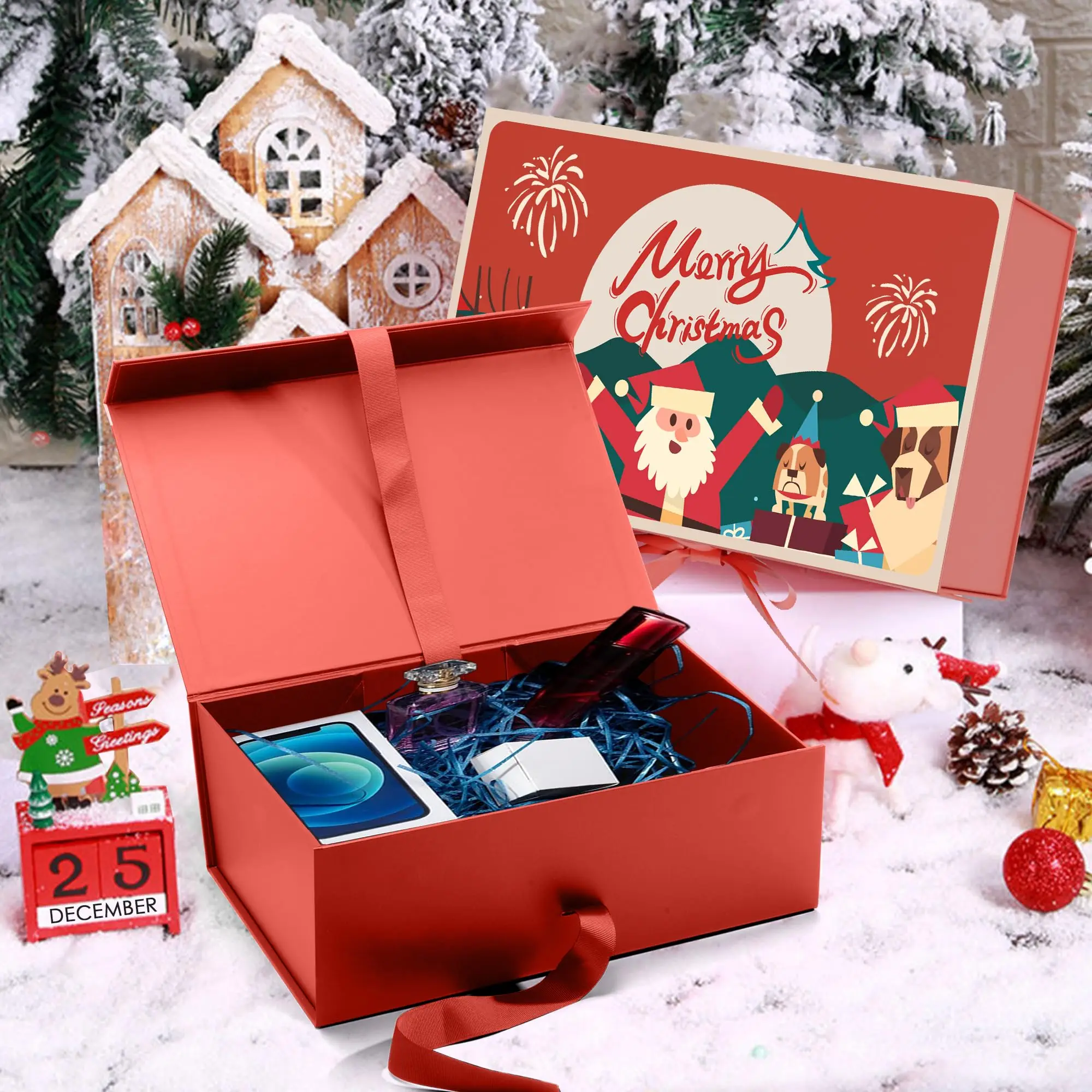Custom Logo Wholesale Luxury Black Magnet Paper Box Wigs Clothing Carton Folding Magnetic Gift Box Packaging Paper Boxes