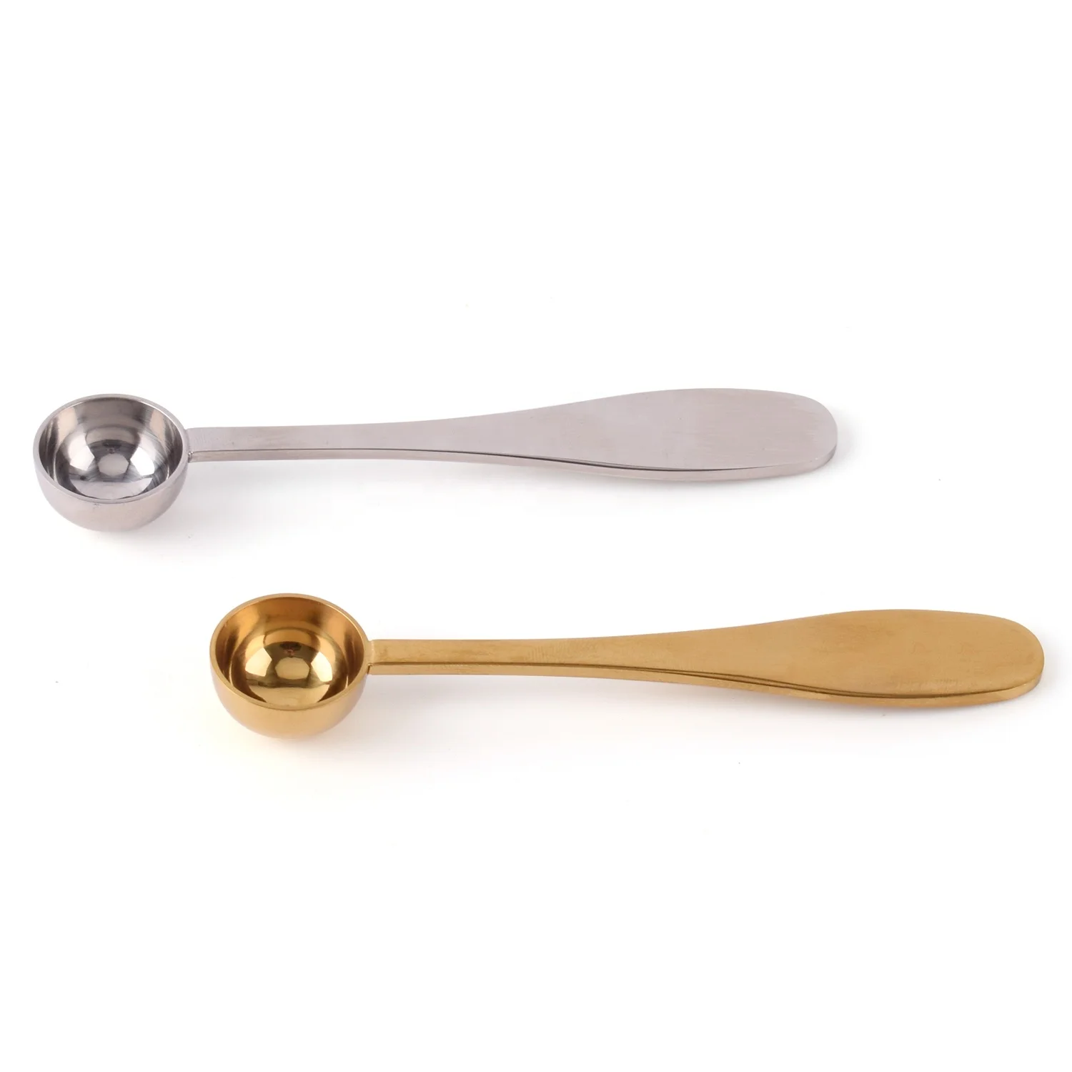 Multicolor Silver Gold Colored 2.5ml Stainless Steel Matcha Spoon