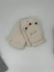 Custom fashion long hand warm winter knitted gloves winter gloves for women and kids