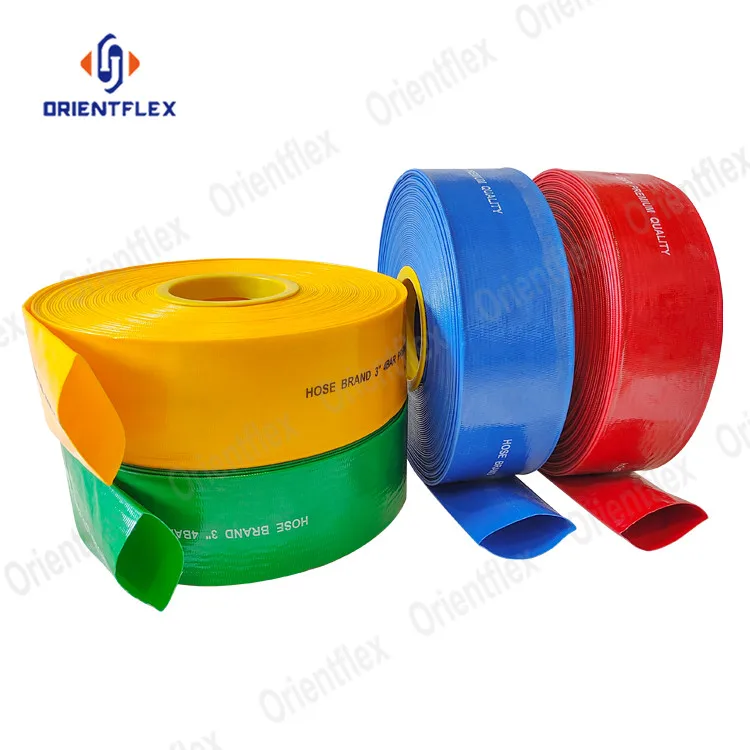 10 Inch 15 Bar Cheap Price 150Mm 125Mm High Pressure 3 Inch 5 Inch Pvc /Tpu Layflat Flexible Hose 200Mm Supplier