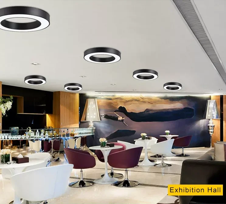 ECOJAS WD-SCR/CCR 60W aluminum profile interior designer round pendant lamp