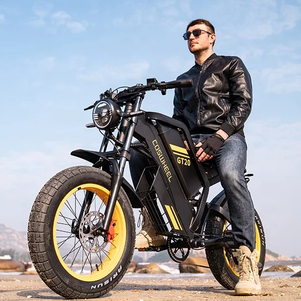 UK EU USA Warehouse COSWHEEL GT20 1500watts Electric Bike 20x4 Inch Fat Tire E-bike Color Complete City Mountain Road Ride Ebike