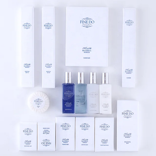 Custom High Quality Bathroom Cosmetics Set Luxury Hotel Guest Amenities Made In China