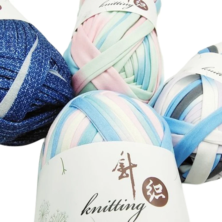 High quality wholesale hot selling 100% polyester t-shirt 100g yarn crochet thread