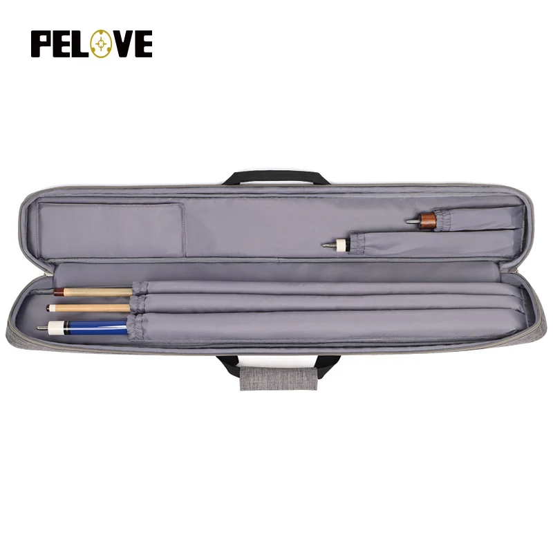 Five colors professional can be installed a set of billiard cue with inner pocket billiard cue bag soft cue case billiard