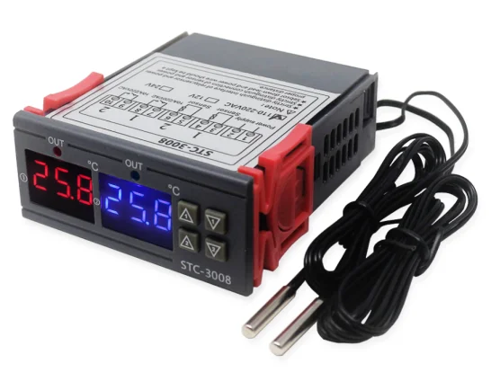  Robotlinking STC-3008 DC12V/24V/ AC110-220V двойной дисплей температуры Регулируемый регулятор с 1 м
