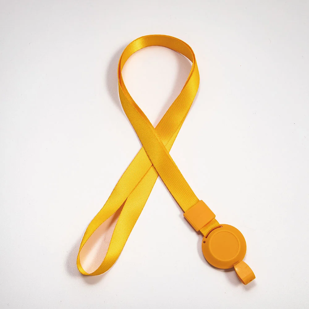 UHOO 2022 New design colorful polyester ID badge neck lanyard retractable buckle lanyard