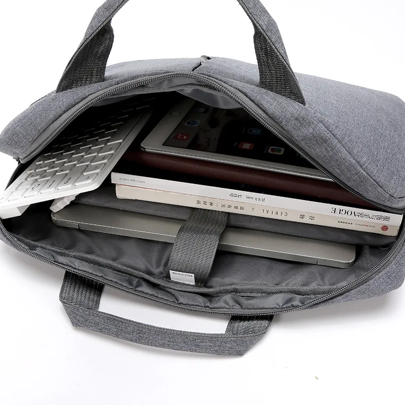 Customized computer bag shoulder briefcase customized meeting bag printed logo information business handbag home laptop bag