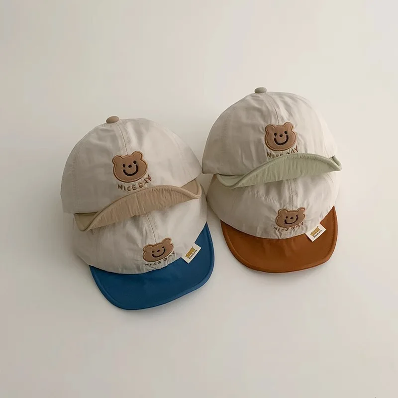 High Quality baby hats Kids Embroidered Baseball Caps With Logo Custom Patterned Organic Cotton Black Girl Boy Sports Cap Hat