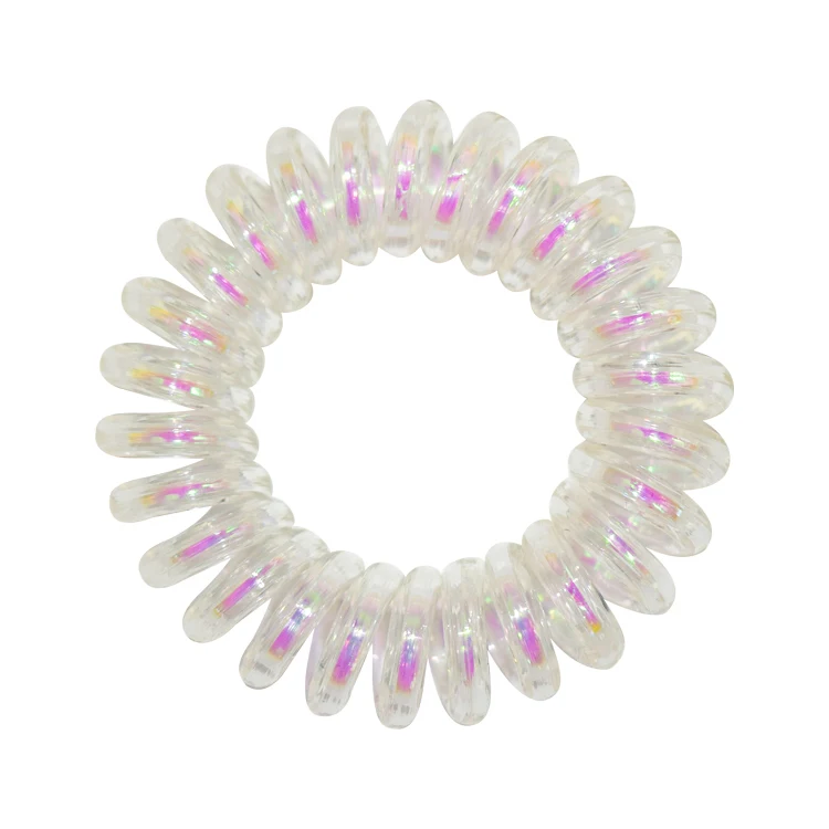 Women hair band  elastic hair rubber band Telephone Line Phone Cord Spiral Hair Tie