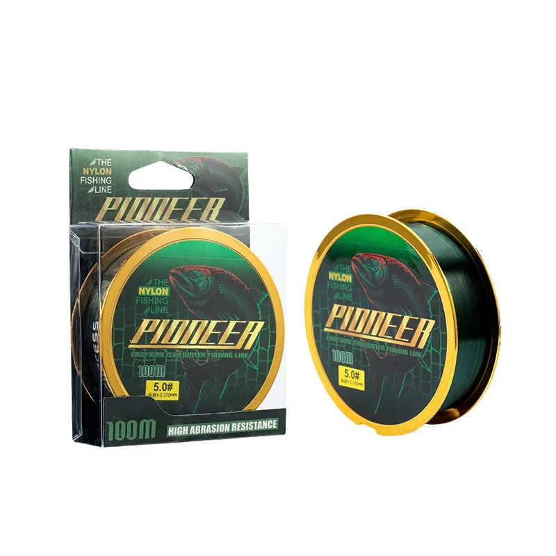 Linxi 100m strong tensile wear-resistant 0.8#-10# nylon fishing line main line for throwing sea pole fishing line