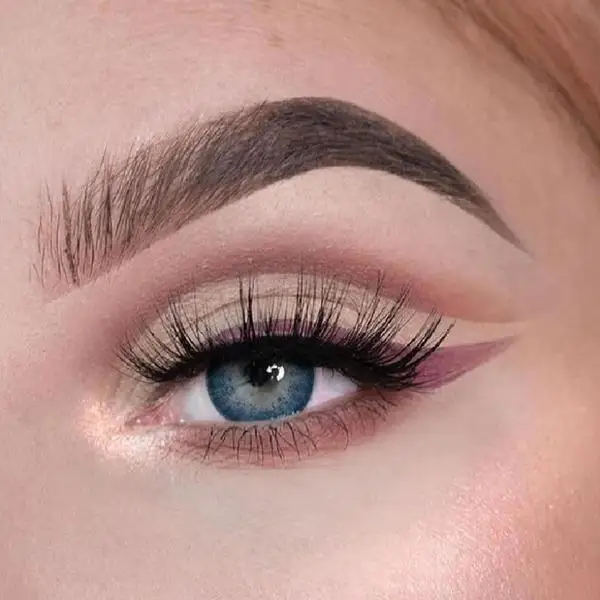 Wholesale Three Tone Emerald Qf04 Contacts Lens Yearly Soft Natural Colored Eyes Eye Contact Lenses