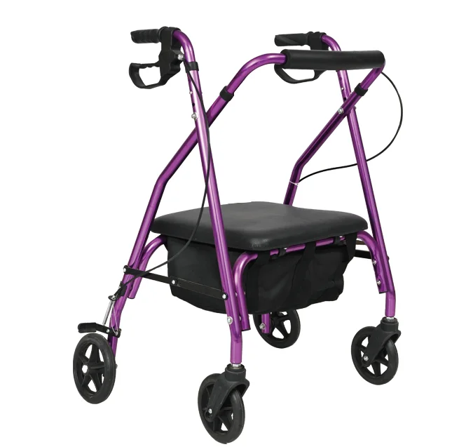 Health Medical Aluminum Lightweight Walker Height Adjustable Folding Adult Orthopedic Walker For Disabled