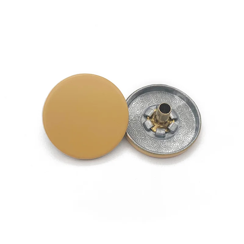 
Factory Sales high quality flat custom zinc alloy color Spray paint metal button snap for clothing 