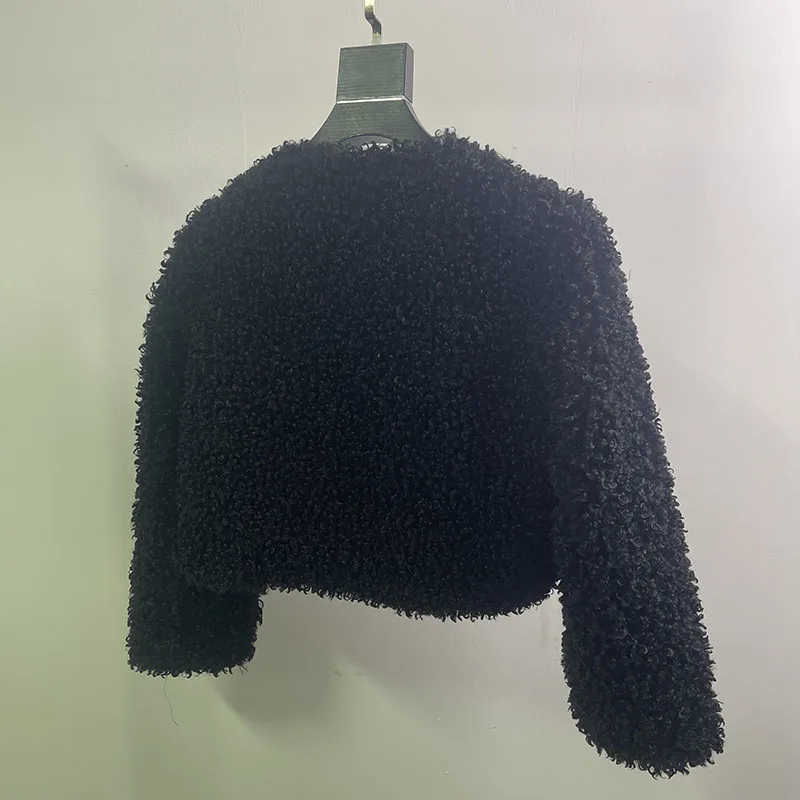 Women 2024 Autumn New Fashion All-Match Loose Zipper Teddy  Jacket Vintage Casual Female Outerwear Chic Overcoat