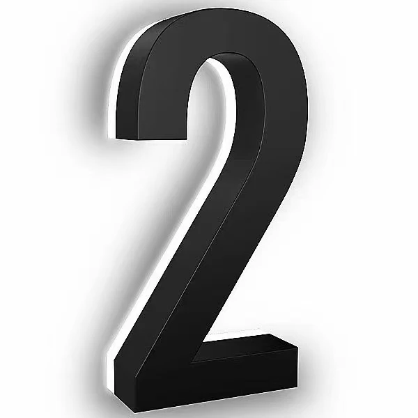 Custom Acrylic Sign backlights backlit house number lettering led illuminated letters Store Led Logo