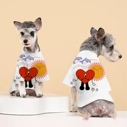 low moq High Grade custom logo bad cute bunny Dog Shirts Pet Cloth For Holiday