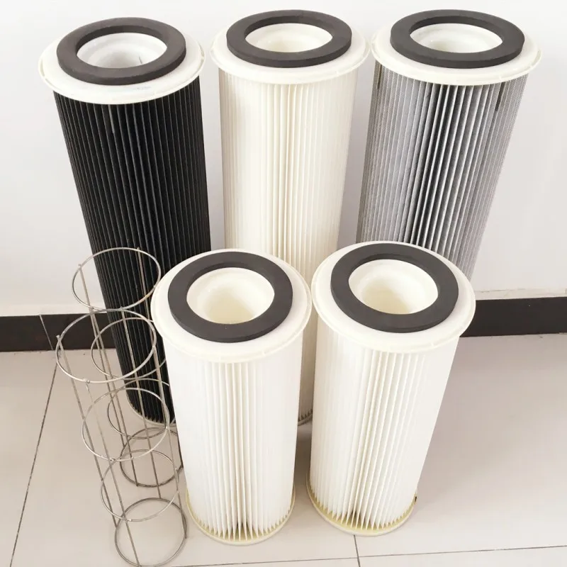 Industrial Synthetic Fiilter Media Dust Air Cartridge Filter Price