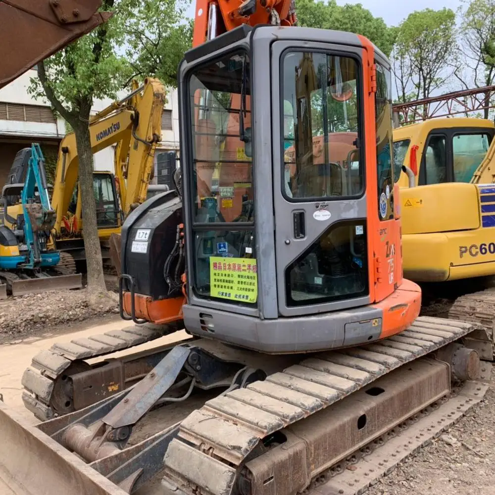  Бывший в употреблении экскаватор hitachi zx 75 сделано