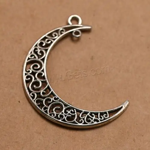 antique silver color plated DIY Zinc Alloy Hollow jewelry Pendants different styles for choice 40x30x2.1mm 1668204