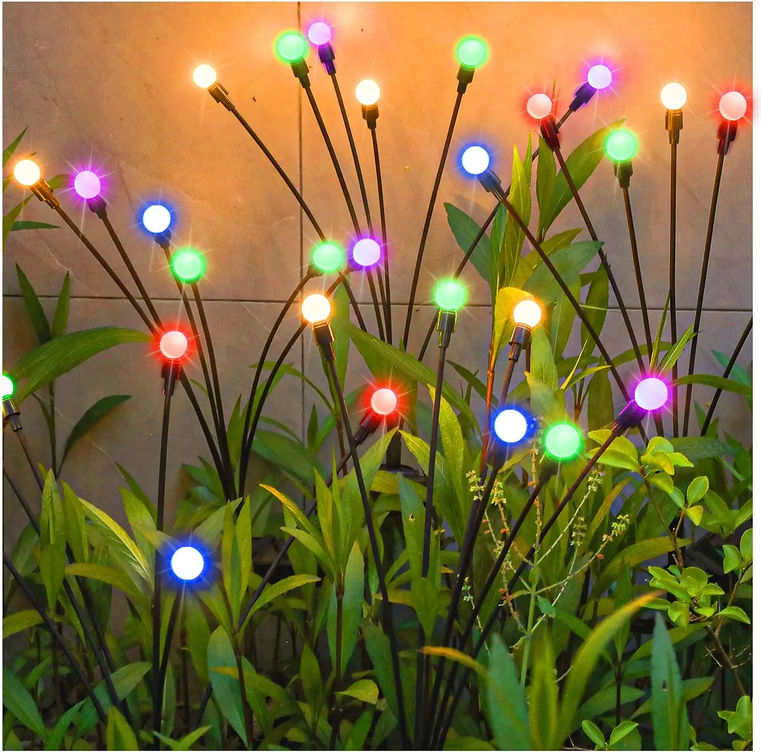 Solar LED Fairy String Lights Christmas Party Wedding Holiday Decoration Garland Light Outdoor Home Waterproof Lithium Battery