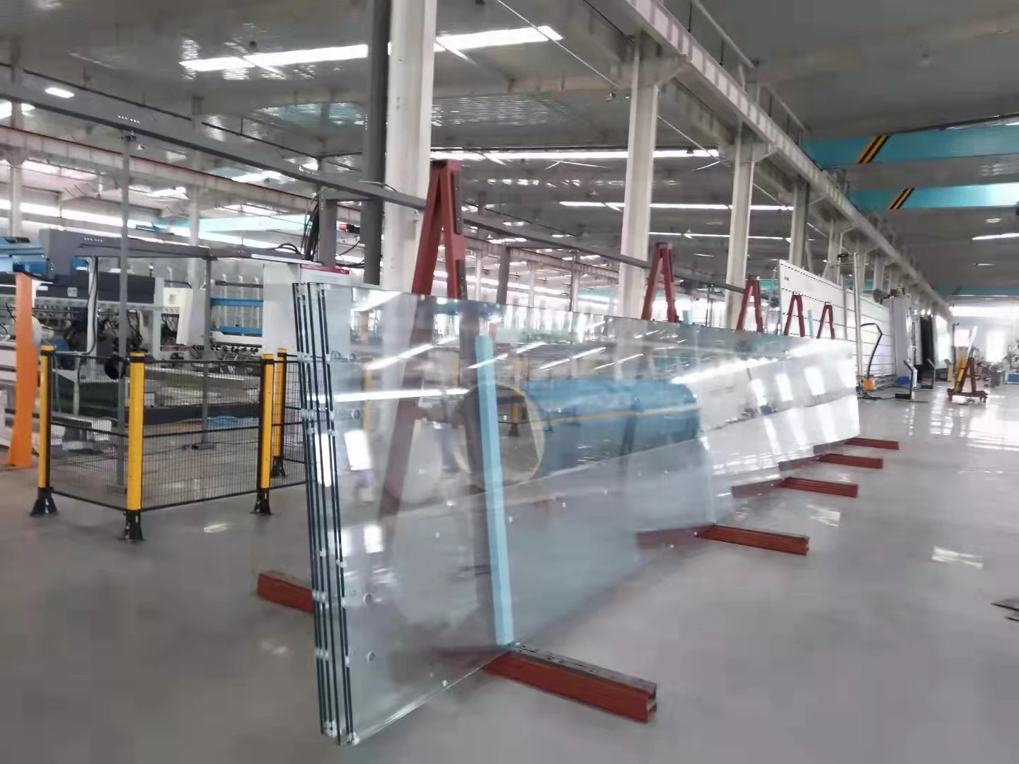 jumbo 15+15+15/19+19+19 1.52/2.28 SGP/PVB tempered laminated glass fin