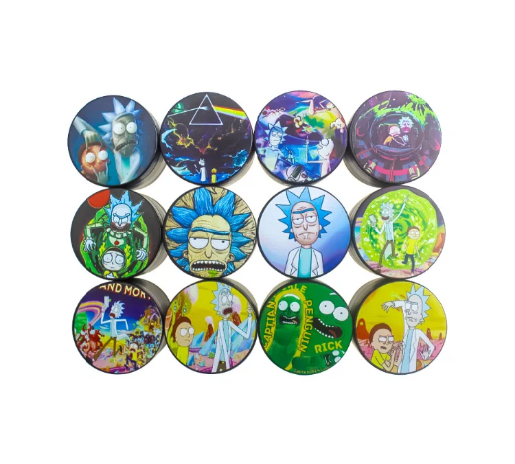 
Wholesale Funny Graphic 4 Layers Mini Portable Smoking Weed Tobacco Herb Grinder Cigarette Accessories 