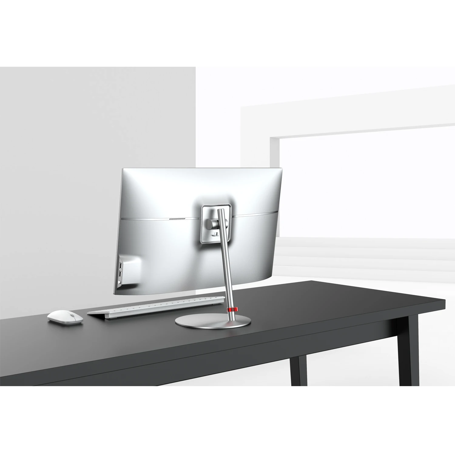 22 inch low cost pc i7 7700 Monitor desktop computer all in one pc with Round bottom stand