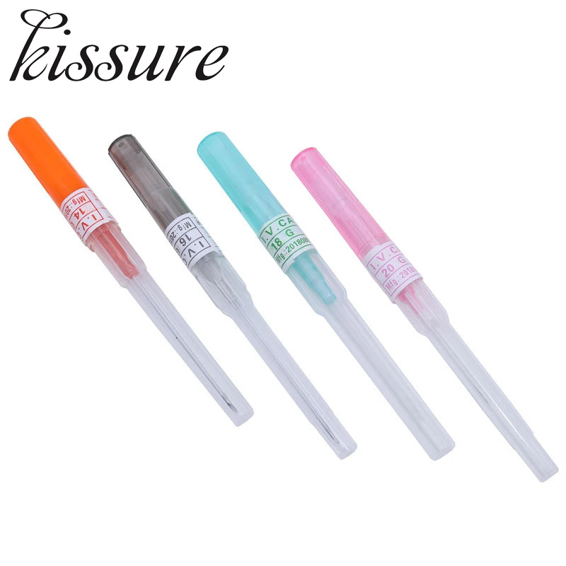 Kissure Body Catheter Cannual Piercing Needles 12G 14G 16G 18G 20G Stainless Steel Sterile Ear Nose Navel Nipple Lip Piercing