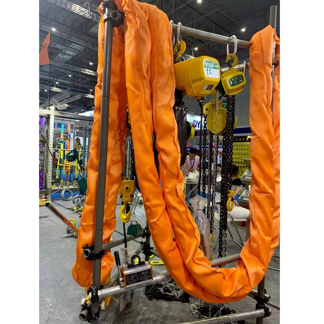 3ton 5ton 10ton 20ton 30ton capacity polyester pipeline webbing  round sling