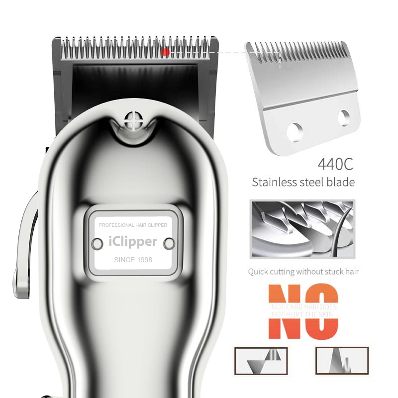 IClipper-K5s Новый профессиональный электрический шлифовальный инструмент Светодиодный дисплей питания машинка для стрижки волос