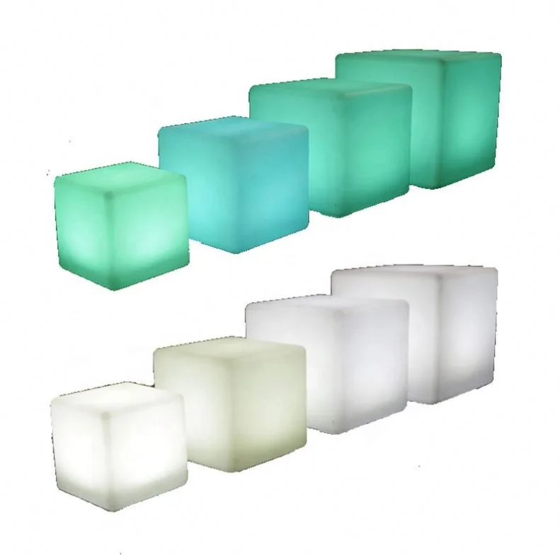 Садовый пляжный балкон, праздничный клубный отдых, уличный портативный комплект патио на солнечной батарее, светодиодная мебель, столы и кубические стулья