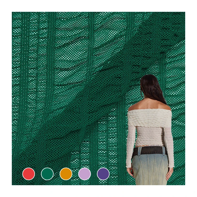 Quick Dry Mesh Clothes Fabrics Nylon Material, Plain Dyed 100% Nylon Mesh fabric For Dresses/