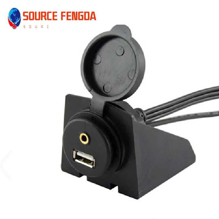 1 meter Extension Flush  Mount Data cable male to female USB2.0&3RCA Adapter cable with accessories for car DVD TV