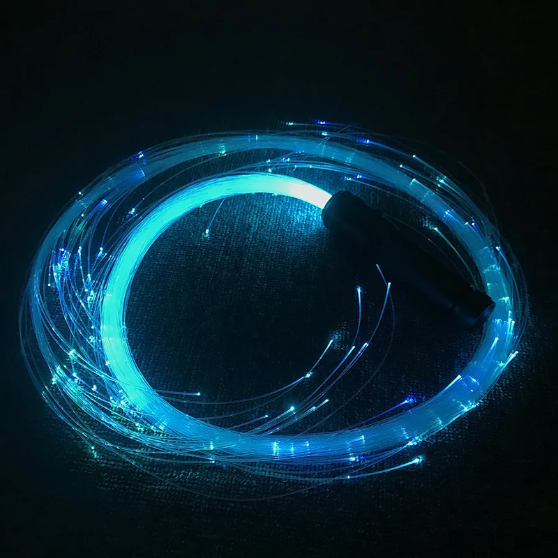 2019 luminous fiber optic led whip and fiber optic dance whip