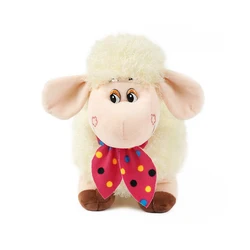 High quality fabric soft cream lamb sheep plush stuffed toys