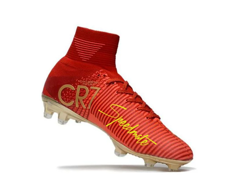 High Quality FG Predator Telstar 18+ Superfly 12 Outdoor Training Soccer Shoes Wholesale Men Waterproof CR7 Football Boots