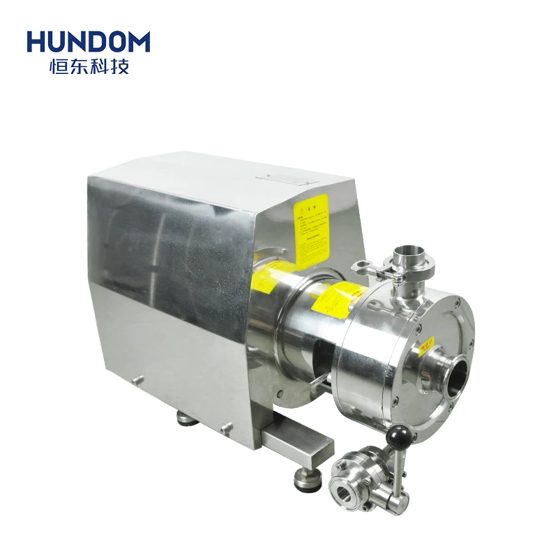 Inline high efficiency emulsion pump/high shear bitumen emulsifying machine