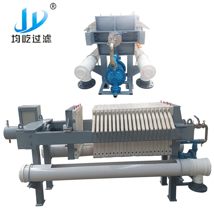 NEW Hydraulic membrane Filter press with Conveyor belt for chemical liquid sludge dewatering