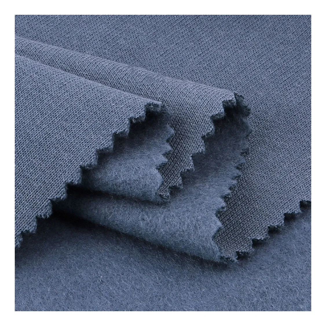 Wholesale winter hoodie warm brushed TC 65% polyester 35% cotton knit french terry fleece fabric for jacket and coat