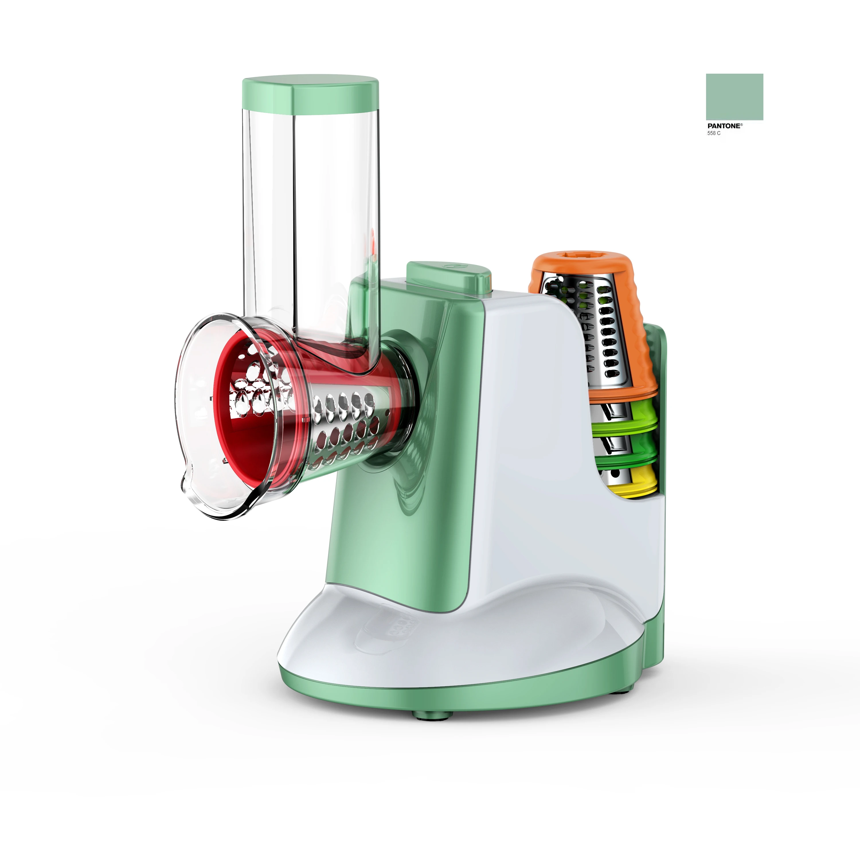 Attractive Household Electric Slicer , 150W Electric Cheese Grater,salad maker with pure Copper motor