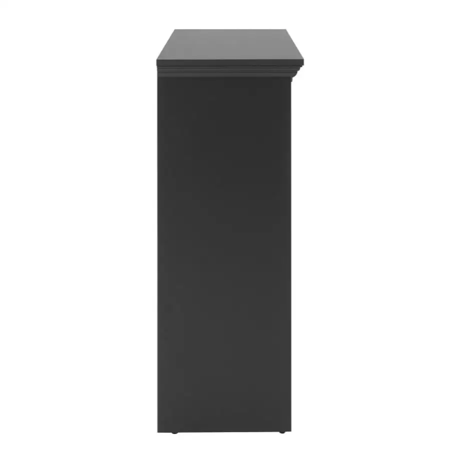 Multipurpose 2 doors in anthracite gray finish sideboard chest of drawers storage cabinet