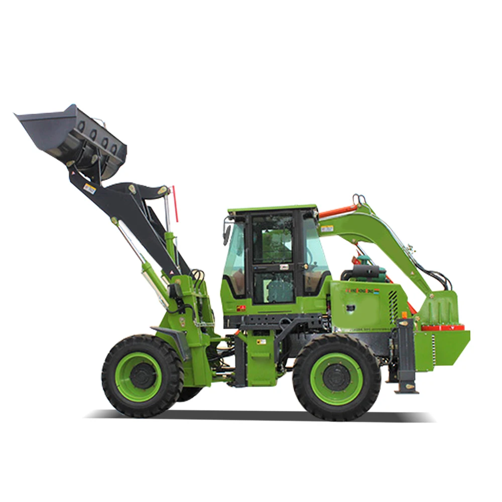 Hot selling 4x4 backhoer backhoe loader 1 ton 2 tons attachment backhoe wheel loader Germany
