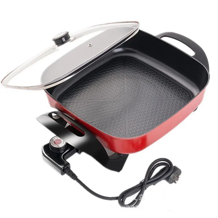 portable Korean style square 5L electric cooker healthy kitchen nonstick hot pot ware electric cooker