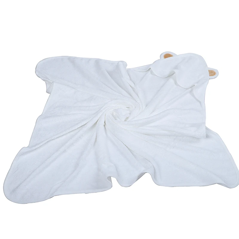 
Cute bear ear Hooded Baby Towel Bamboo Organic Swaddle Blanket Baby Towel With Hood 