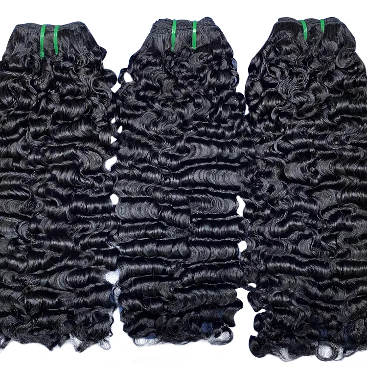 FH wholesale raw burmese curl cabelos human hair unprocessed pixie curl  vietnamese human hair burmese curly hair bundles