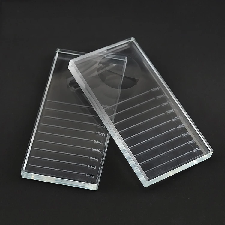 Eyelash Tools Transparent Lash Extensions Palette Acrylic Lash Tile